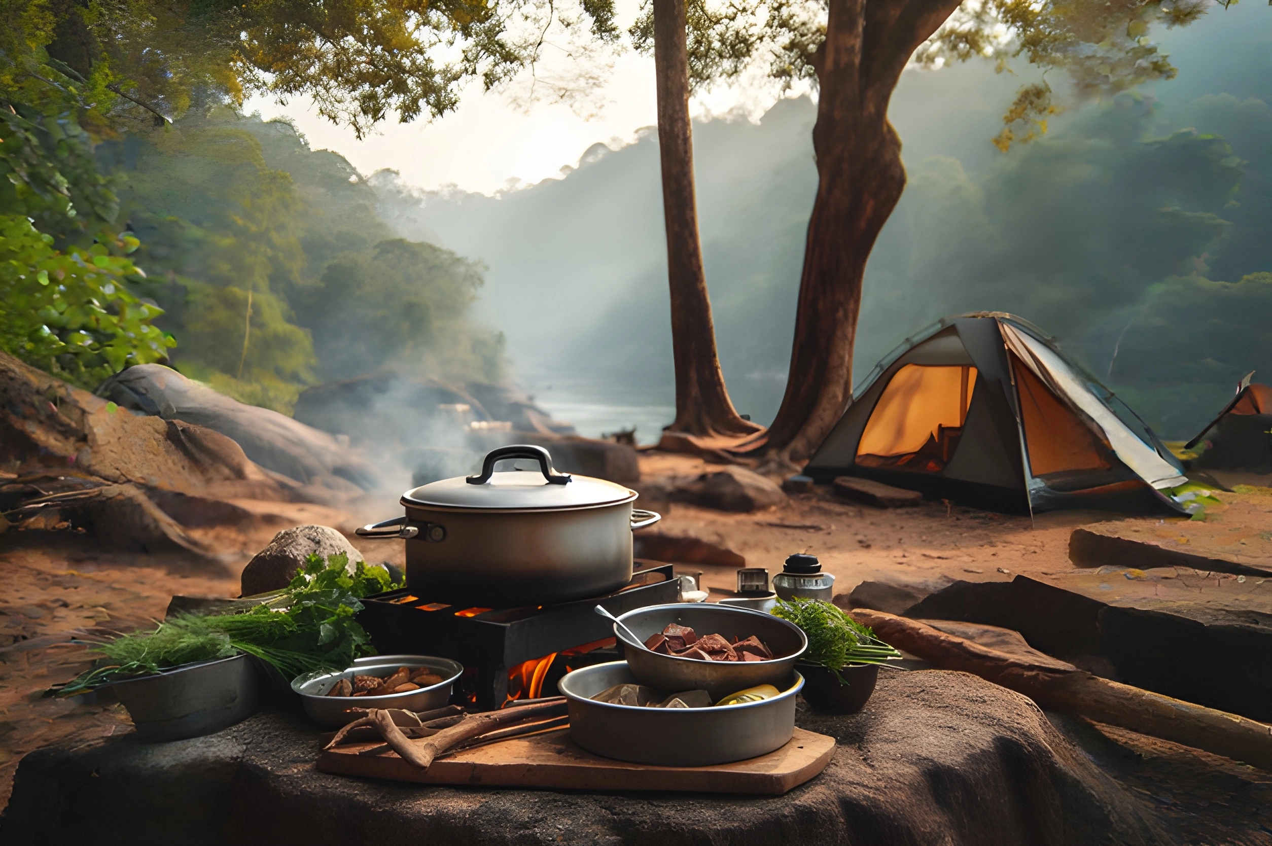 Easy Camp Kitchen Setup