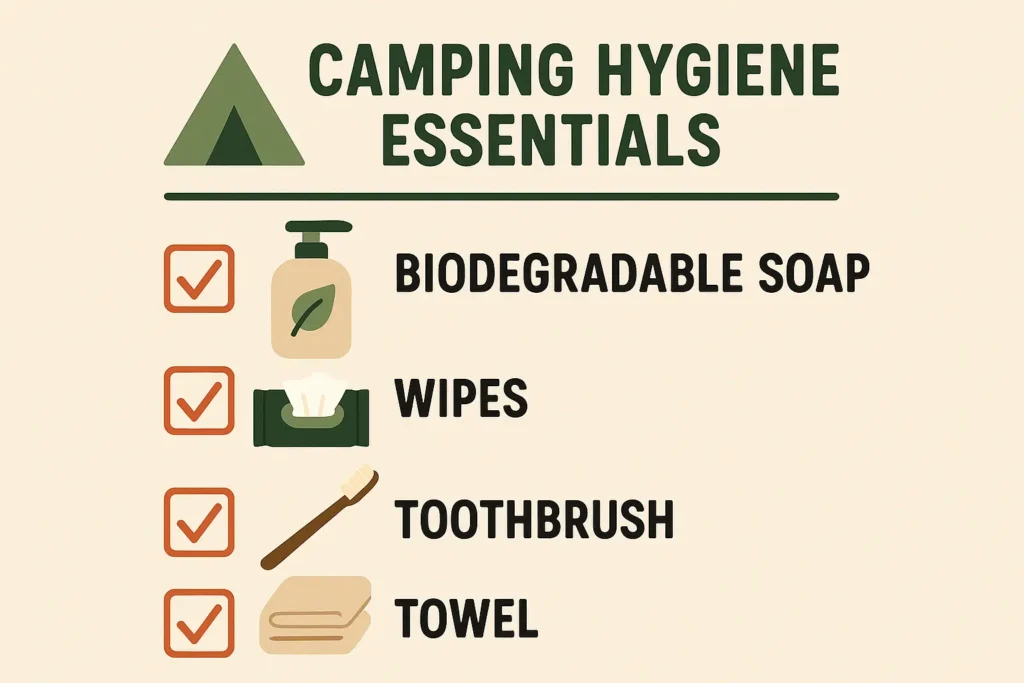 Camping hygiene essentials checklist for outdoor adventures