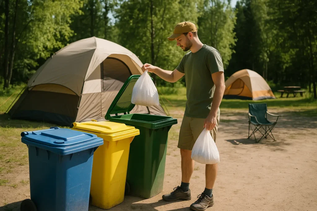 Maintaining camp hygiene to protect health and nature