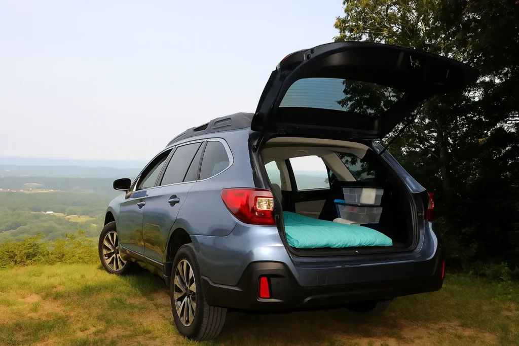 how to sleep comfortably in a car while car camping