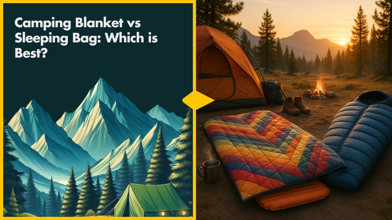Camping blanket vs sleeping bag