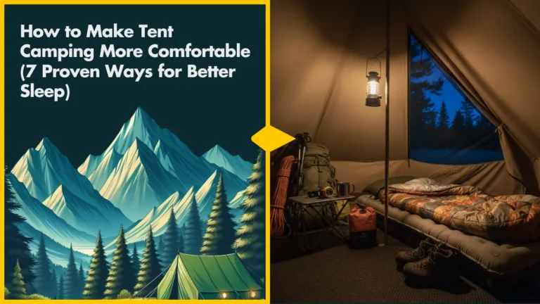How to Make Tent Camping More Comfortable