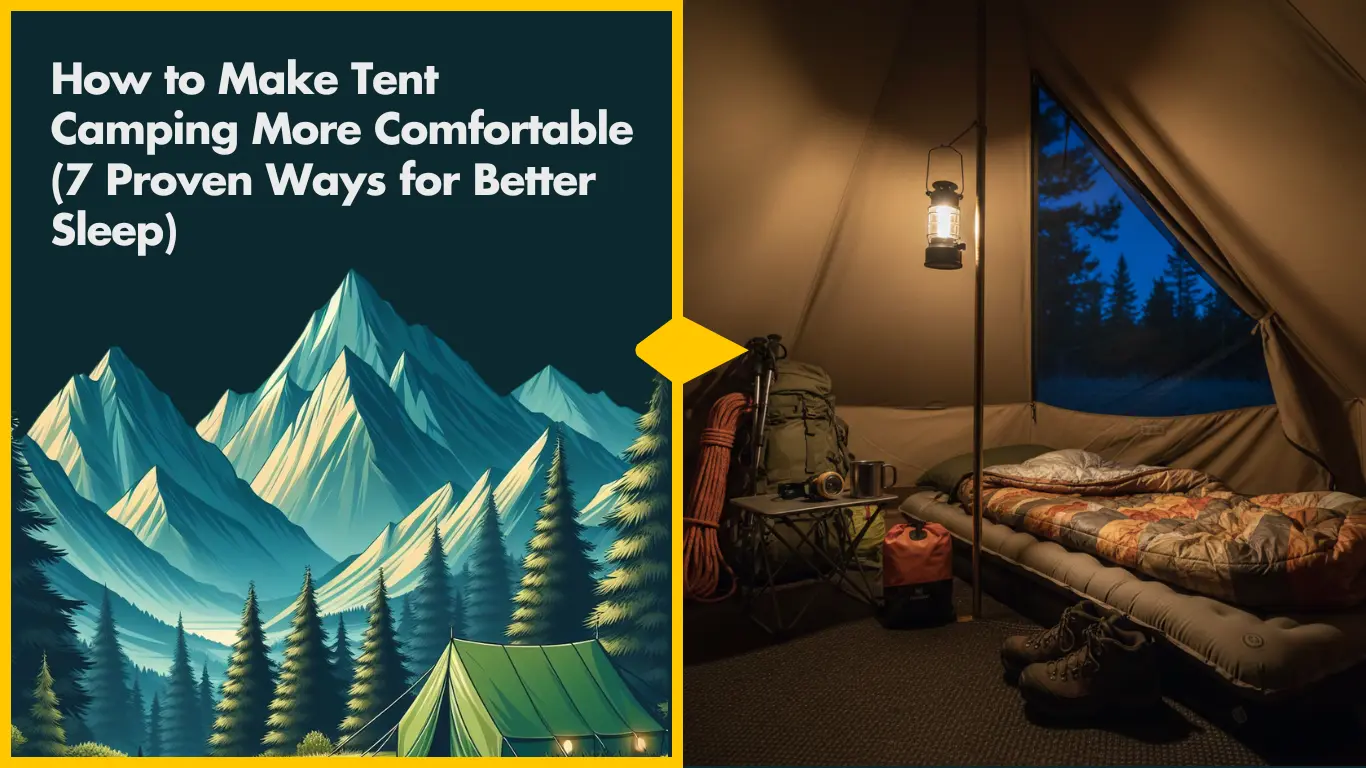 How to Make Tent Camping More Comfortable (7 Proven Ways for Better Sleep) How to Make Tent Camping More Comfortable