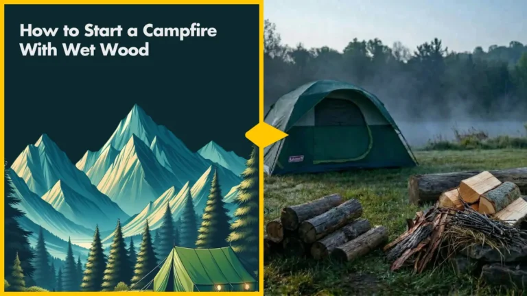 How to Start a Campfire With Wet Wood