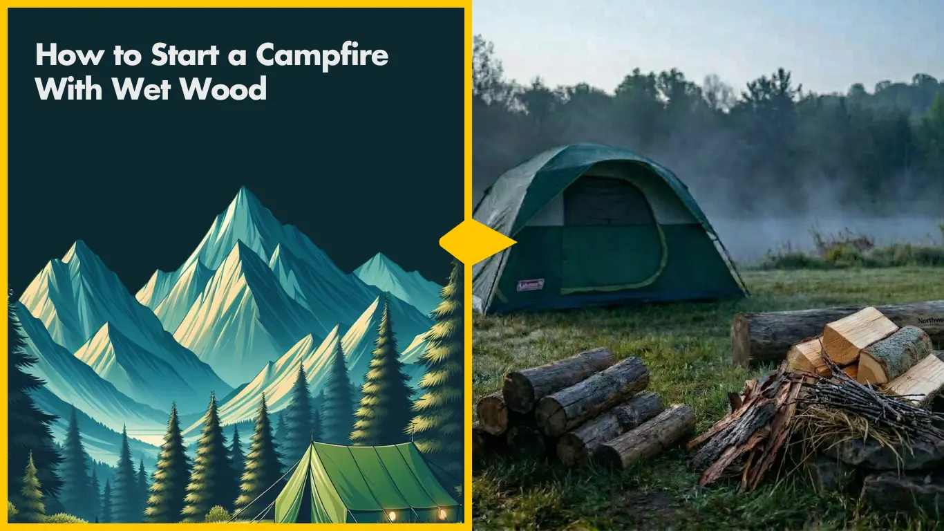 Home How to Start a Campfire With Wet Wood