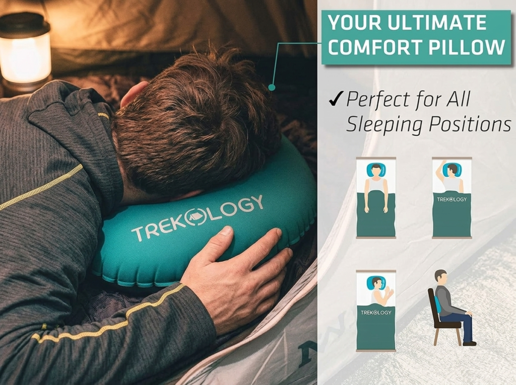 Trekology ALUFT 2.0 Inflatable Camping Pillows