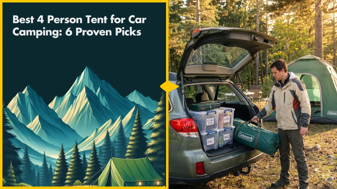 6 Best 4-Person Tent for Camping & Car Camping – Waterproof 4-Man Shelters