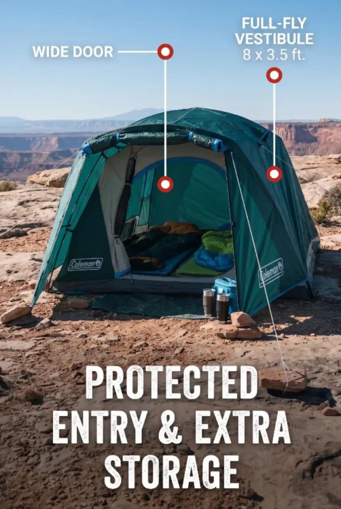 Best 4 Person Tent for Car Camping: 6 Proven Picks (2026) Camper quickly pitching an easy-setup 4 person tent at a campsite